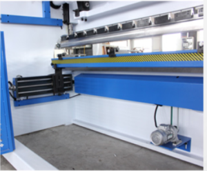 rear material blocking system