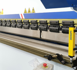 rear material blocking system